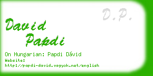 david papdi business card