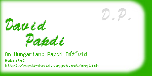 david papdi business card